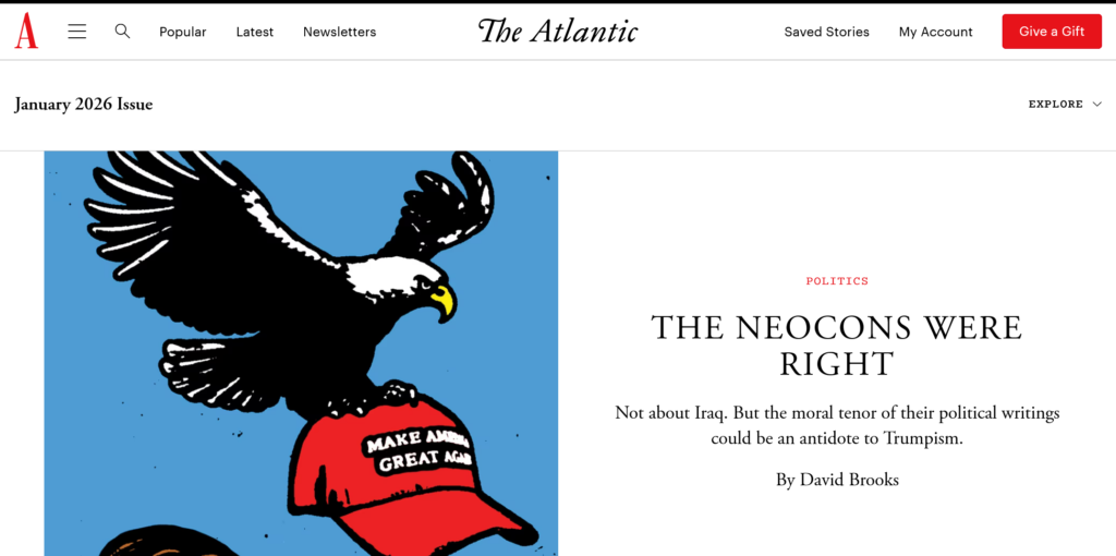 screenshot of article from magazine website